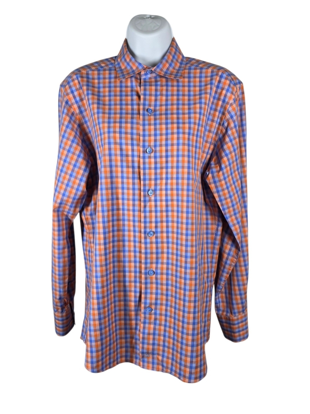 DAVID DONAHUE BUTTON FRONT DRESS SHIRT